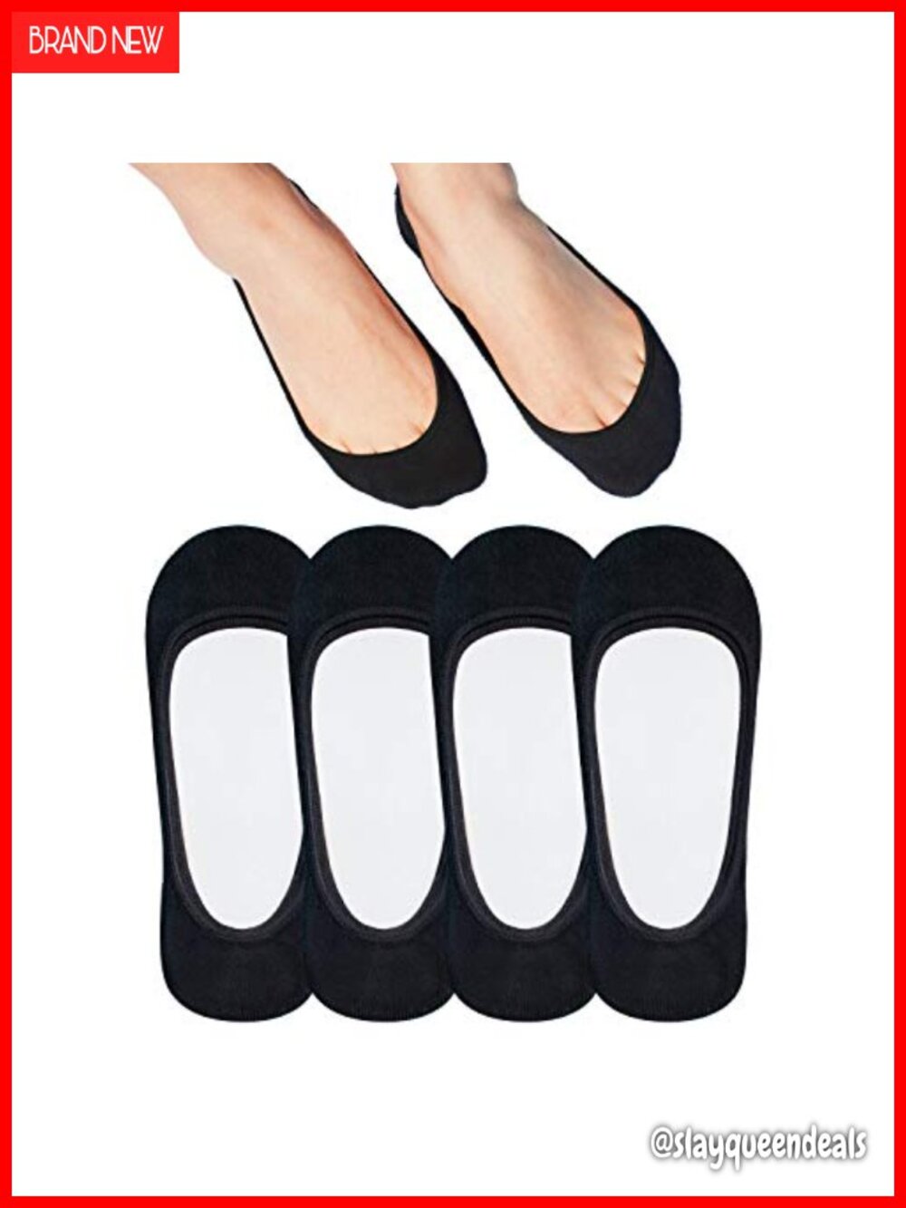 No Show Socks Women Non Slip Low Cut Invisible Liner